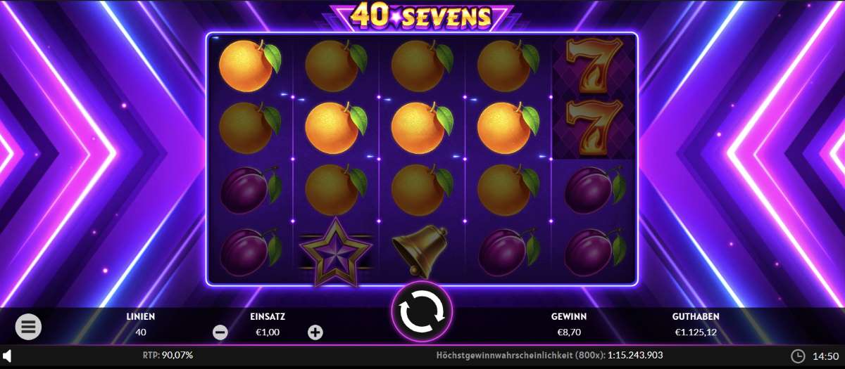 40-Sevens-Gewinn