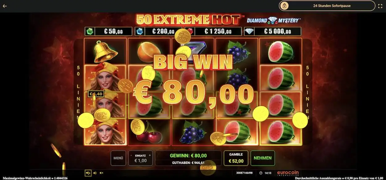 50-extreme-hot-gewinn