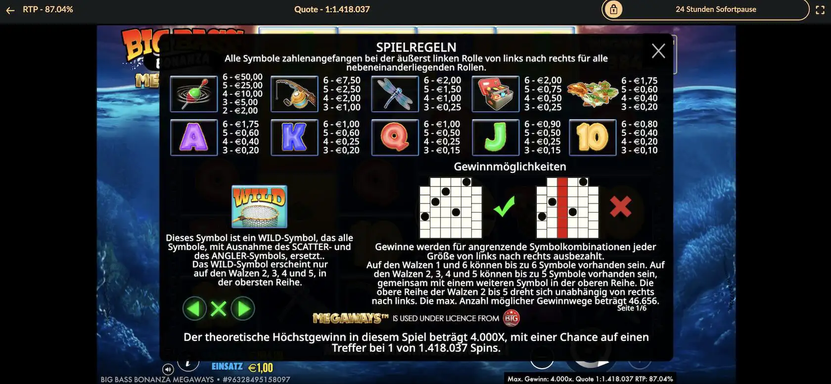 big-bass-bonanza-megaways-gewinntabelle