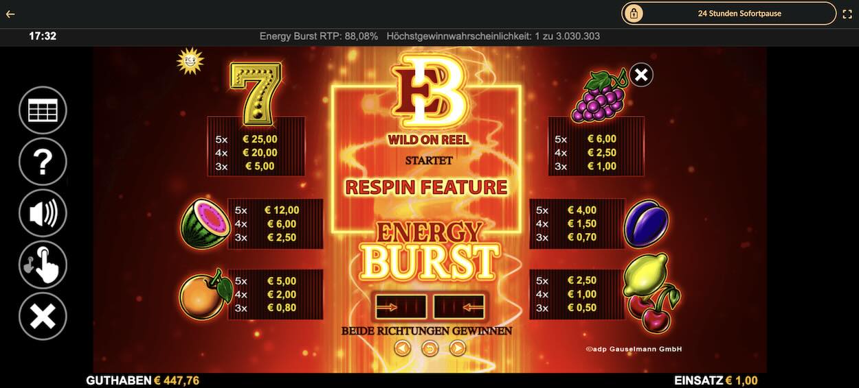 energy-burst-spielautomat-gewinntabelle
