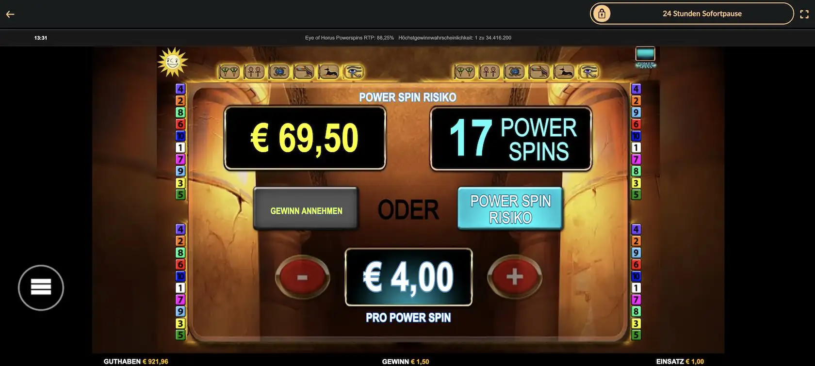 eye-of-horus-power-spins-risiko