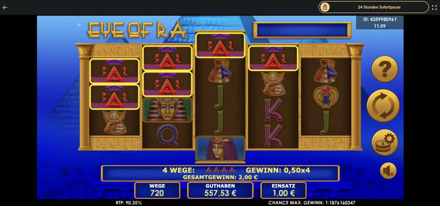 eye-of-ra-online-gewinn