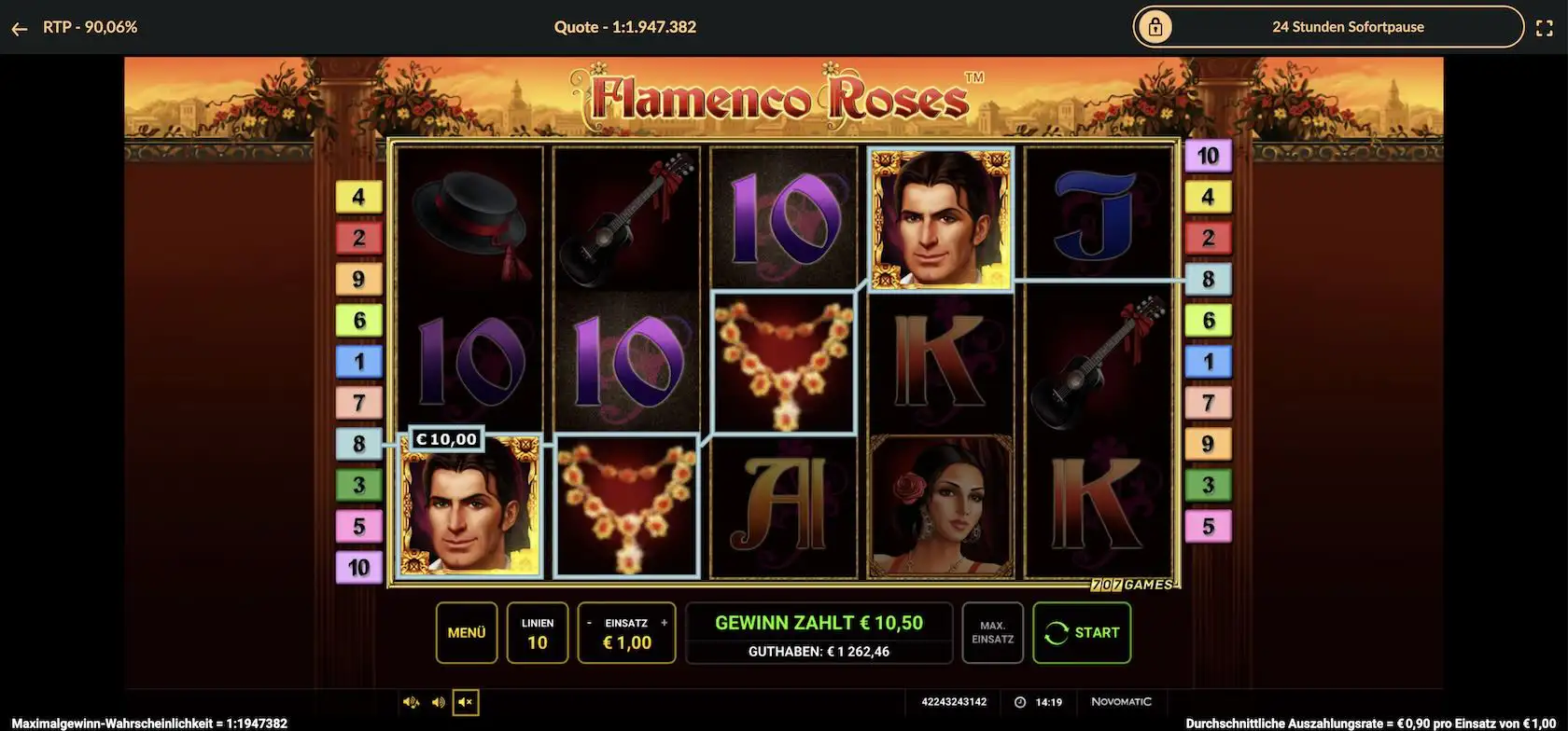 flamenco-roses-gewinn