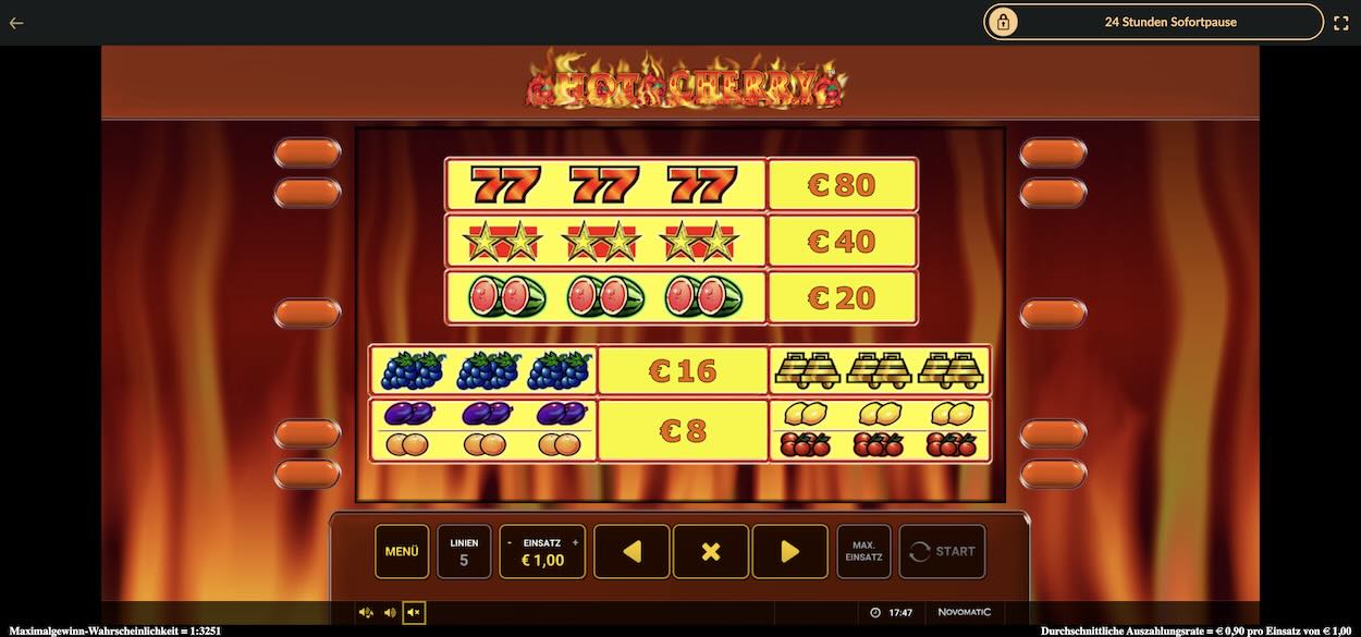 hot-cherry-deluxe-spielautomat-gewinntabelle