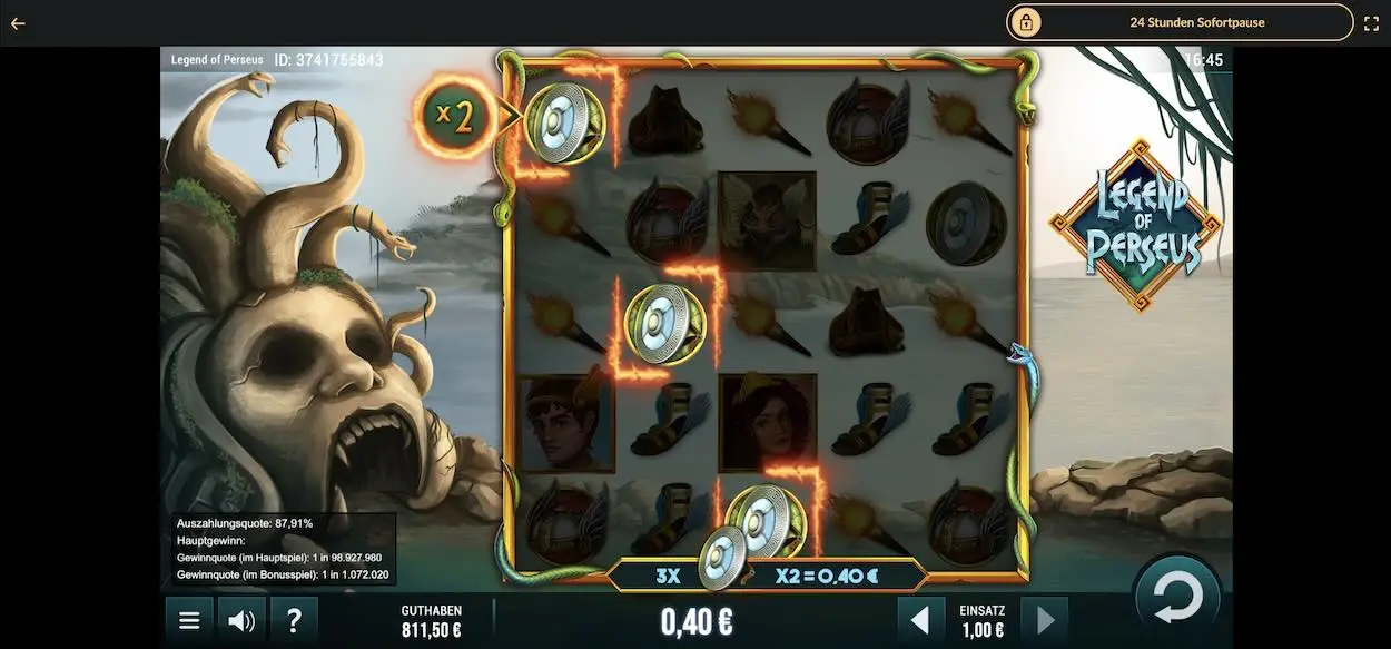 legend-of-perseus-gewinn