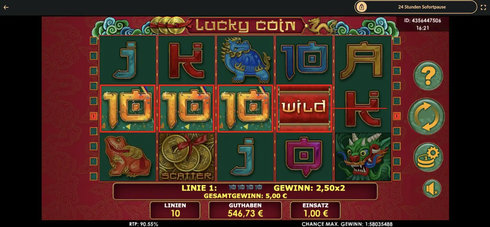 lucky-coin-online-gewinn