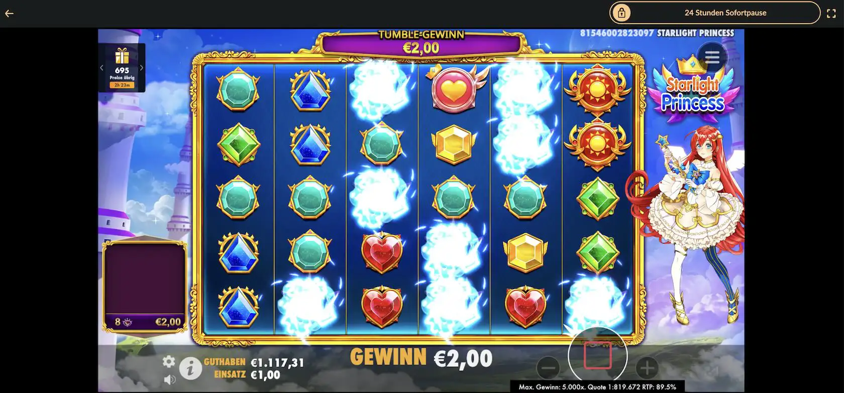 starlight-princess-gewinn